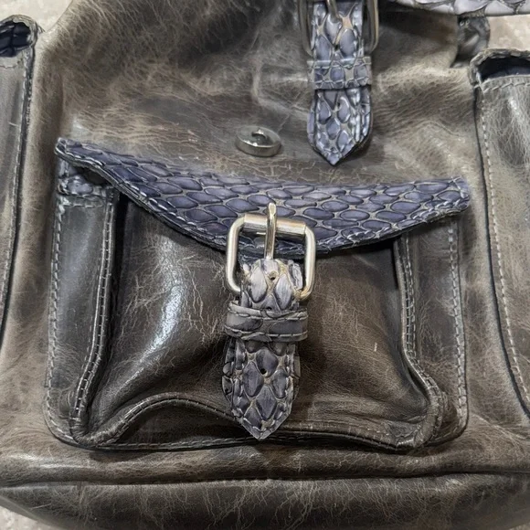 Freebird by Steven Brett Charcoal Backpack with Tassel Details - Picture 9 of 9